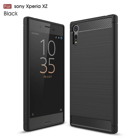 Sony Xperia XZ Kohlefaser Cover Gebürstet