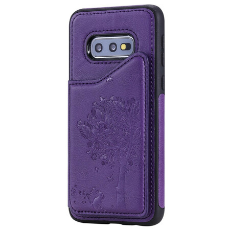 Samsung Galaxy S10e Cover Kartenhalter Halter Druck Katze
