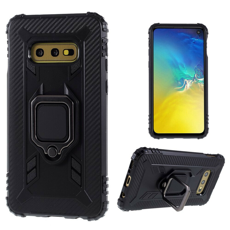 Samsung Galaxy S10e Ring und Kohlefaser Cover Samsung Galaxy S10e Ring und Kohlefaser Cover