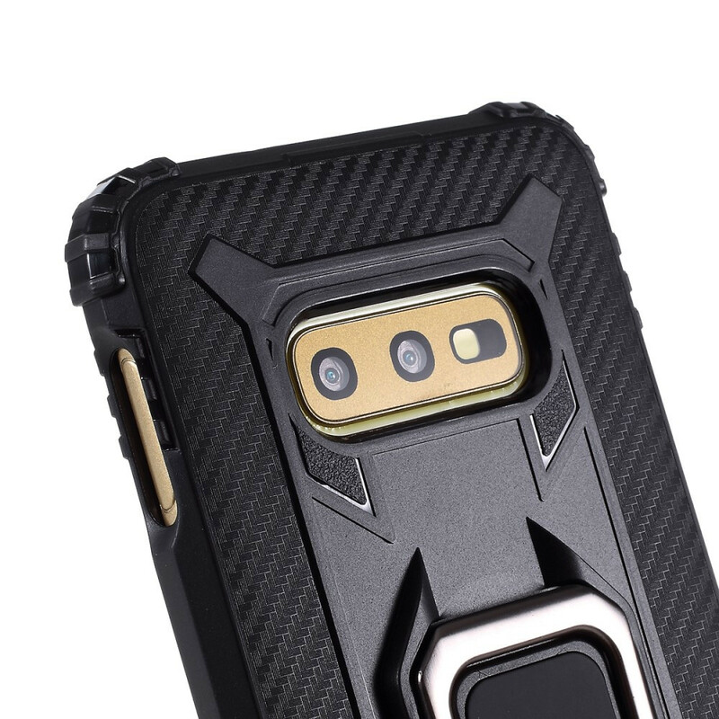 Samsung Galaxy S10e Ring und Kohlefaser Cover Samsung Galaxy S10e Ring und Kohlefaser Cover