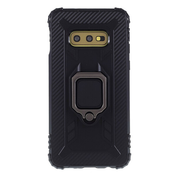 Samsung Galaxy S10e Ring und Kohlefaser Cover