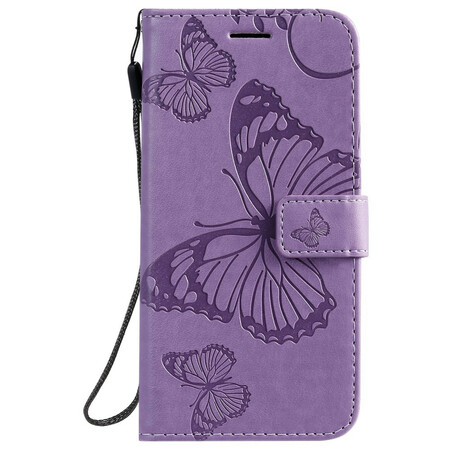 Samsung Galaxy S20 Riesige Schmetterlinge Tasche mit Riemen