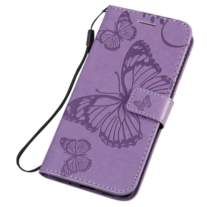 Samsung Galaxy S20 Riesige Schmetterlinge Tasche mit Riemen