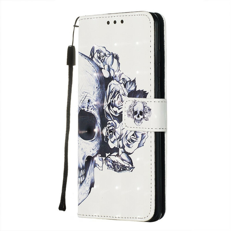Hülle Samsung Galaxy S20 Totenkopf Blume