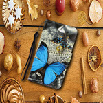 Samsung Galaxy S20 Plus Tasche Variationen Schmetterlinge mit Riemen