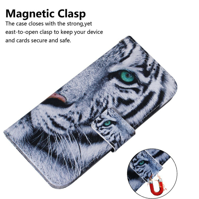 Samsung Galaxy A71 Tiger Face Hülle