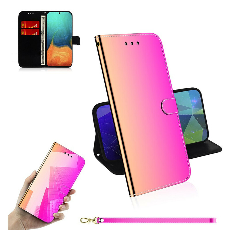 Hülle Samsung Galaxy A71 Kunstleder Cover Mirror