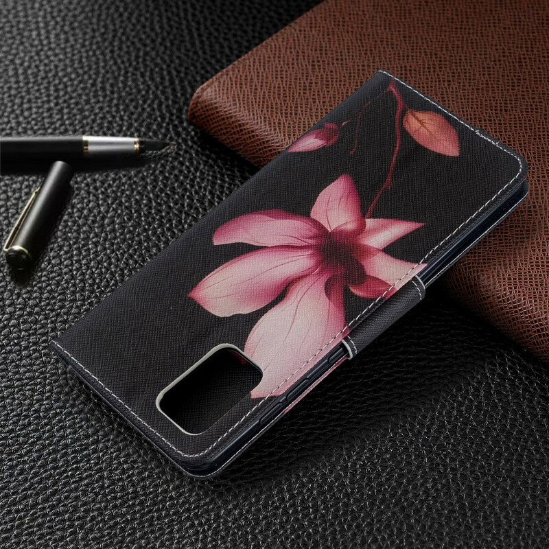 Hülle Samsung Galaxy A71 Blume Rosa