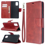 Samsung Galaxy A71 Glatt Oblique Klappe Hülle