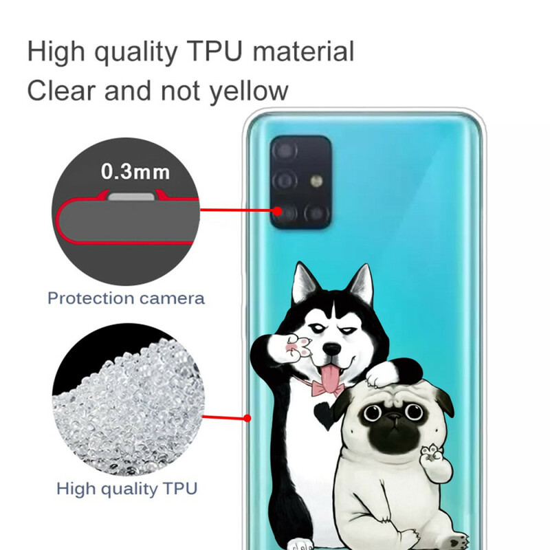 Samsung Galaxy A71 Lustige Hunde Cover