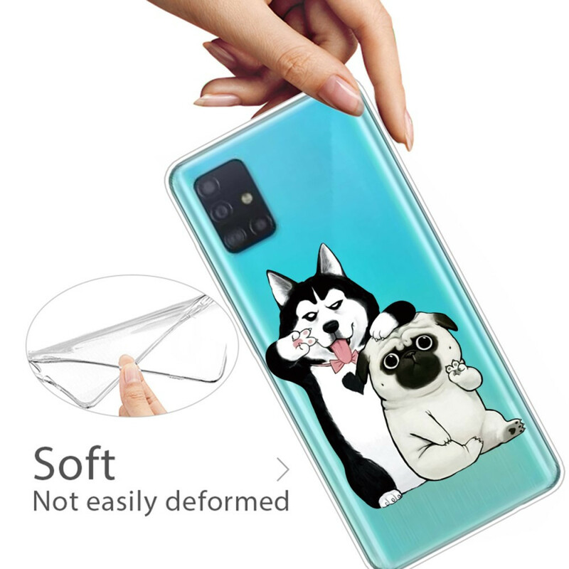 Samsung Galaxy A71 Lustige Hunde Cover