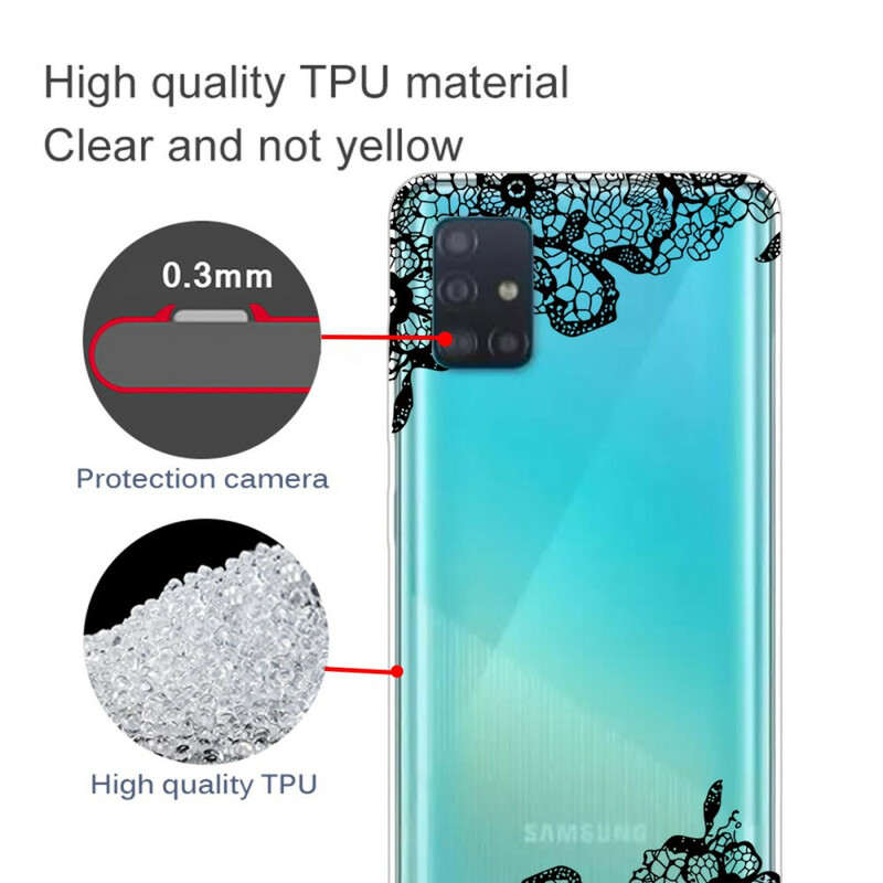Samsung Galaxy A71 Lace Fine Cover
