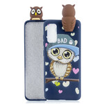 Samsung Galaxy A71 3D Bad Eule Cover