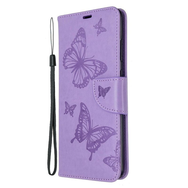 Samsung Galaxy S20 Ultra Hülle Die Fliegenden Schmetterlinge mit Lanyard
