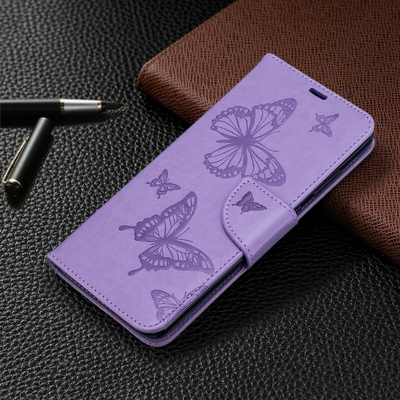 Samsung Galaxy S20 Ultra Hülle Die Fliegenden Schmetterlinge mit Lanyard