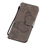 Samsung Galaxy A71 Riesige Schmetterlinge Tasche mit Riemen