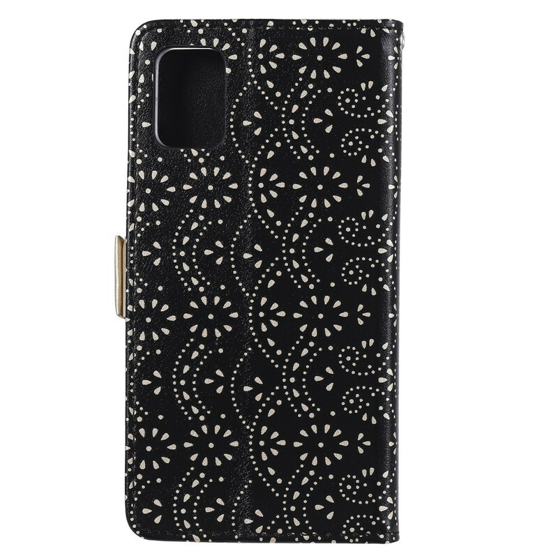 Samsung Galaxy A71 Lace RiemenGeldbörse Tasche