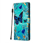 Samsung Galaxy A71 Hülle Goldene Schmetterlinge