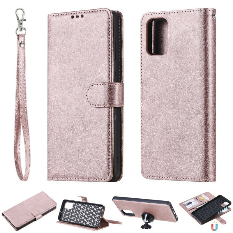 Samsung Galaxy A71 Hülle Abnehmbares Cover und Lanyard