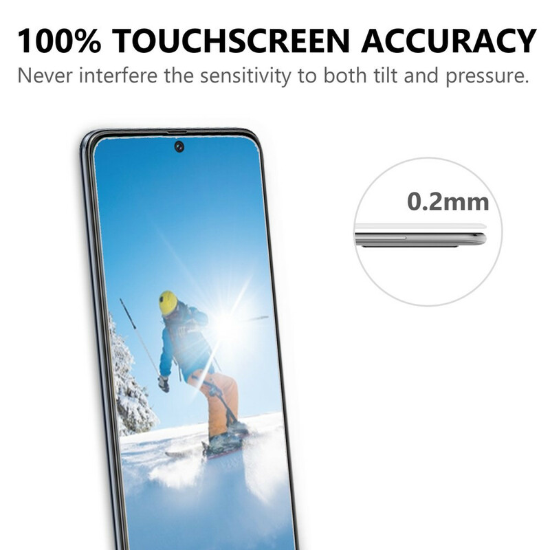 Schutz aus gehärtetem Glas (2.5D) für den Bildschirm des Samsung Galaxy A71
