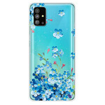 Samsung Galaxy S20 Cover Blaue Blumen