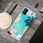 Samsung Galaxy S20 Plus Cover Transparent Aquarell Blumen