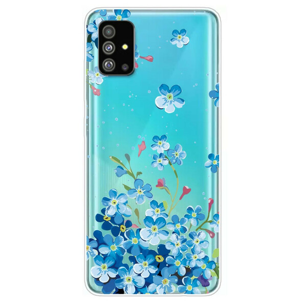 Samsung Galaxy S20 Plus Cover Blaue Blumen