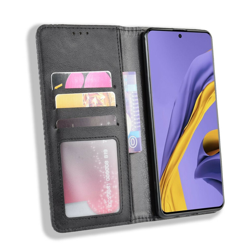 Flip Cover Samsung Galaxy S20 Vintage-Leder-Effekt Stilisiert