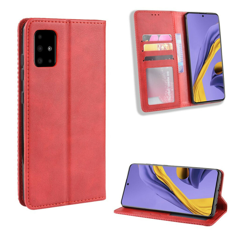 Flip Cover Samsung Galaxy S20 Vintage-Leder-Effekt Stilisiert