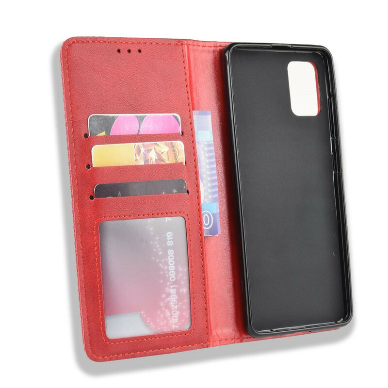 Flip Cover Samsung Galaxy S20 Vintage-Leder-Effekt Stilisiert