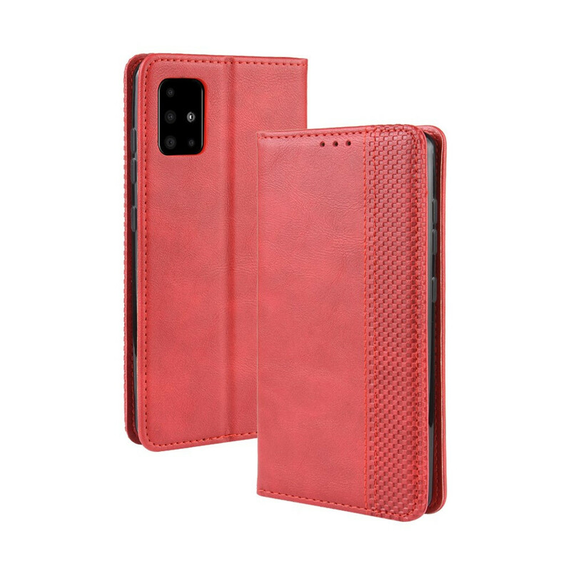 Flip Cover Samsung Galaxy S20 Vintage-Leder-Effekt Stilisiert