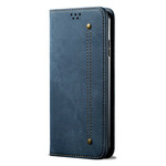 Flip Cover Samsung Galaxy S20 Stoff Jeans