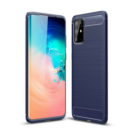 Samsung Galaxy S20 Plus Cover Kohlefaser Gebürstet