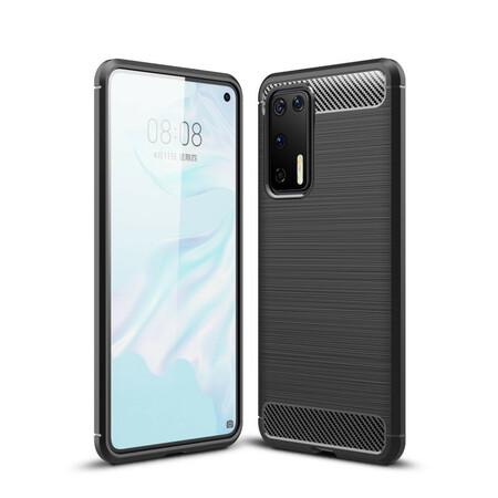 Huawei P40 Kohlefaser Cover Gebürstet