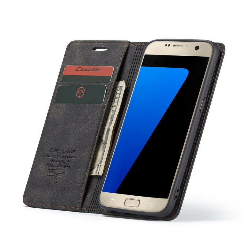 Flip Cover Samsung Galaxy S7 CASEME Kunstleder