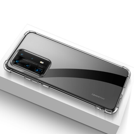 Huawei P40 Hülle Transparent LEEU Schutzkissen