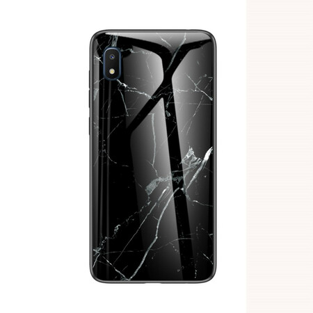 Samsung Galaxy A10e Hülle Premum Colors gehärtetes Glas