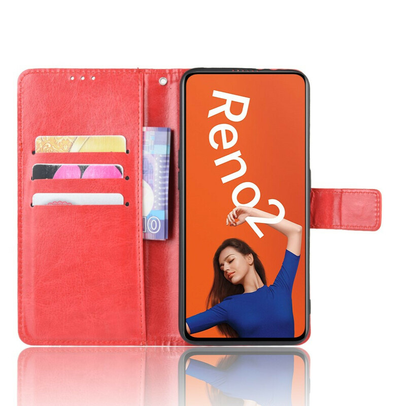 Hülle Oppo Reno 2 Kunstleder Flashy