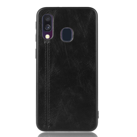 Samsung Galaxy A40 Hülle mit Ledereffekt Couture