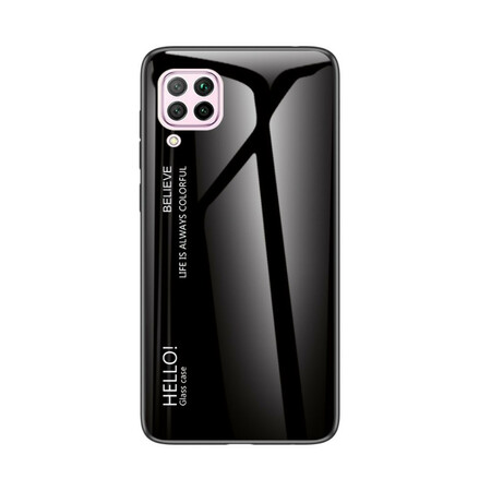 Huawei P40 Lite Panzerglas Cover Hello