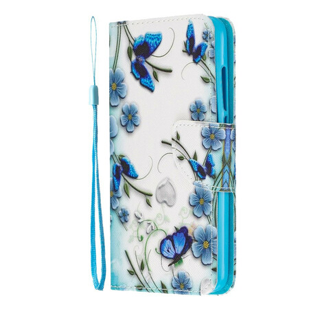 Xiaomi Redmi 7A Tasche Schmetterlinge Könige mit Riemchen