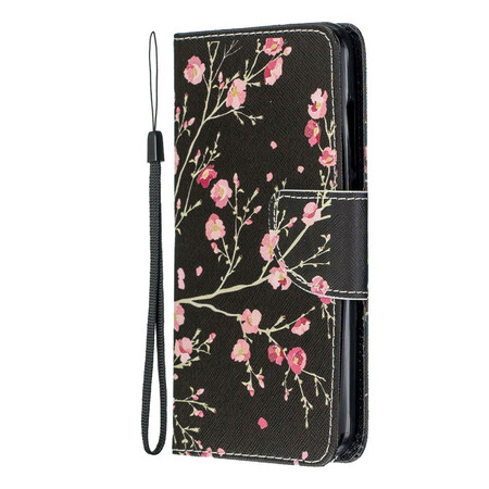 Xiaomi Redmi 7A Blumige Entdeckung Tasche mit Riemchen