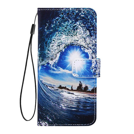 Xiaomi Redmi 7A Tasche Landschaftsträume mit Riemen