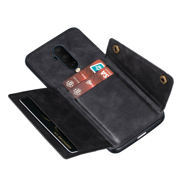 Cover OnePlus 7T Pro Geldbörse mit Snap