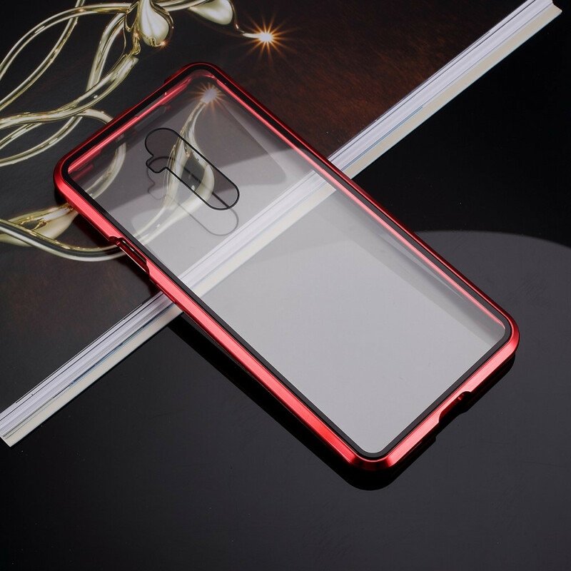 OnePlus 7T Pro Hülle mit Metall- und Hartglaskanten