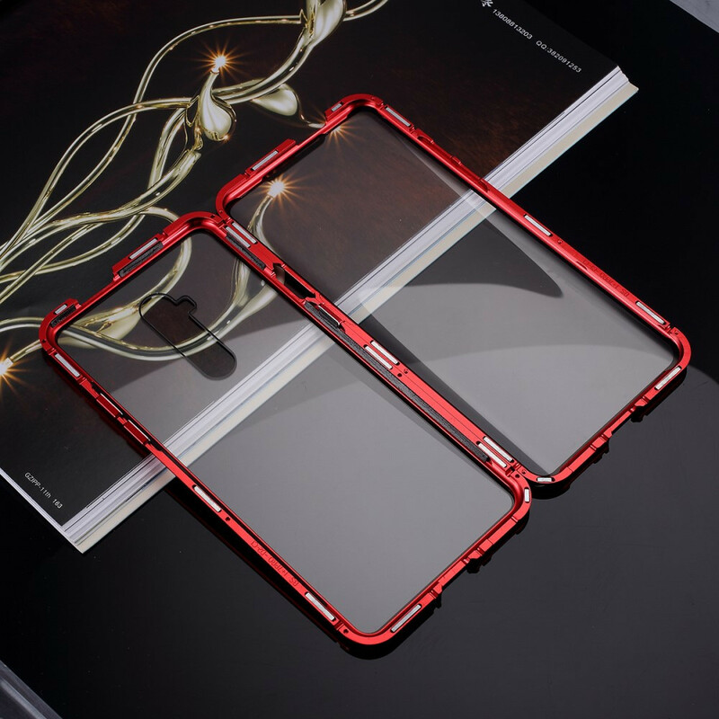 OnePlus 7T Pro Hülle mit Metall- und Hartglaskanten