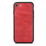 iPhone Cover 8 / 7 Textur Leder Doppelte Kartenhalter