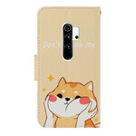 Xiaomi Redmi Note 8 Pro Tasche Katze Don't Touch Me mit Riemen