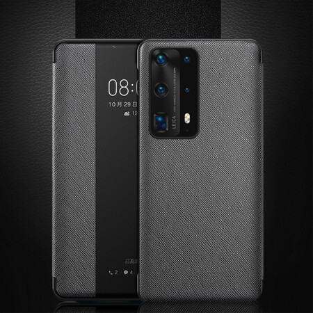 View Cover Huawei P40 Kunstleder Texturiert