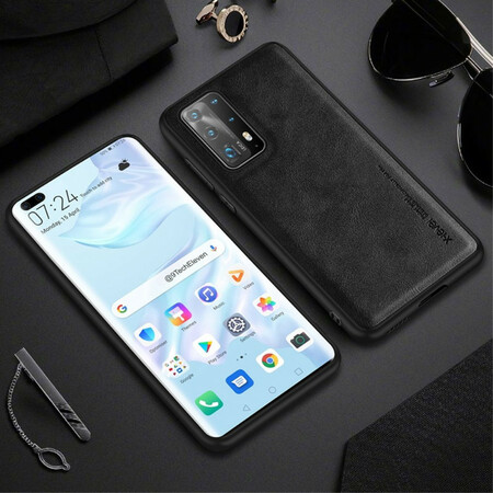 Huawei P40 Cover Vintage-Leder-Effekt